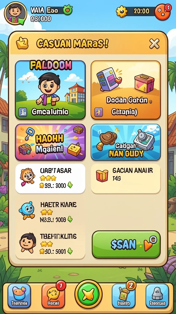 hanabi88 - Tampilan antarmuka yang menarik dan intuitif.